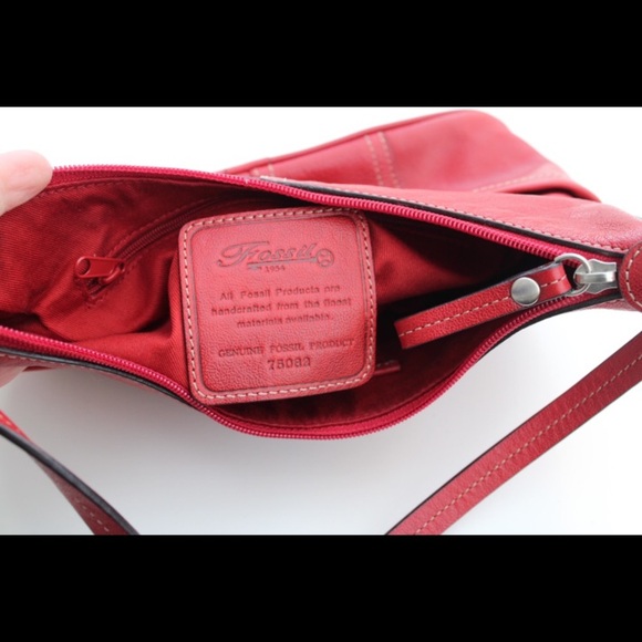 Fossil leather cross body bag - Picture 3 of 9